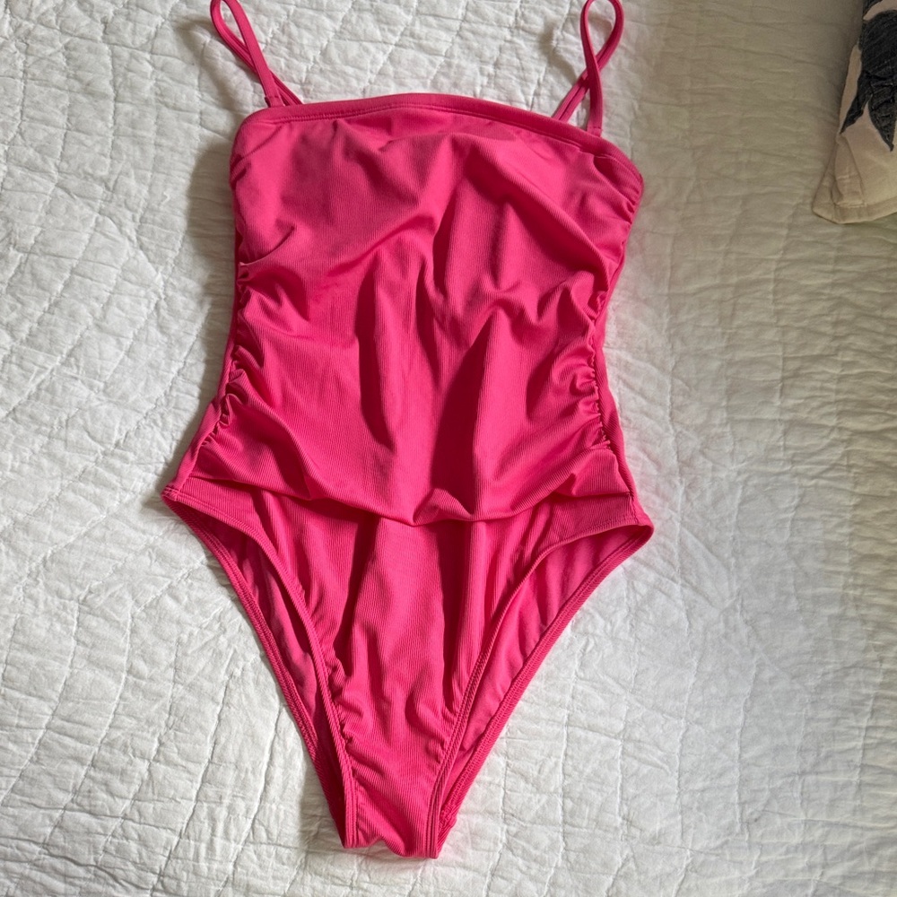 Shade & Shore Vibrant Pink Woman’s One Piece Swimsuit
